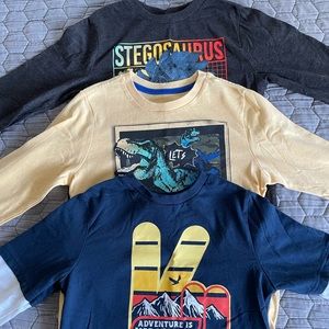 Boys, Size 8 graphic long sleeve tshirts